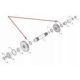 Pis06010010 external seger ring 40 x 1 75