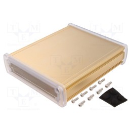 1 pcs x GAINTA - ALUG706GD160-C -AS - Enclosure: multipurpose, X: 146.6mm, Y: 169mm, Z: 41.6mm, aluminium