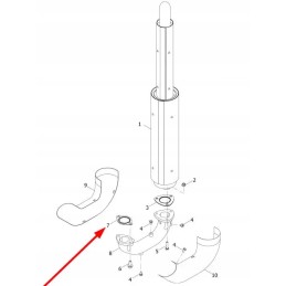 Uszczruryarbos2000 exhaust pipe gasket