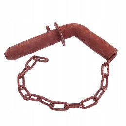 The pin secures the trailer handle