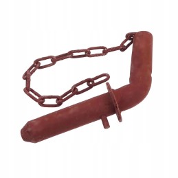 The pin secures the trailer handle