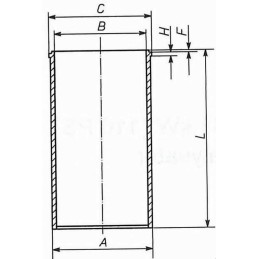 Cylinder sleeve Mercedes Q89 002wv06 89342190
