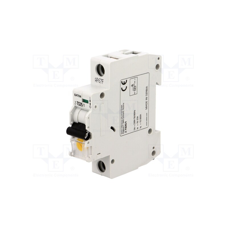 1 pcs x EATON ELECTRIC - Z-TS25/1 - Tariff switch, Poles: 1, for DIN rail mounting, Inom: 25A, 230VAC