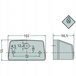 Hella 2ka 998 523 001 license plate light