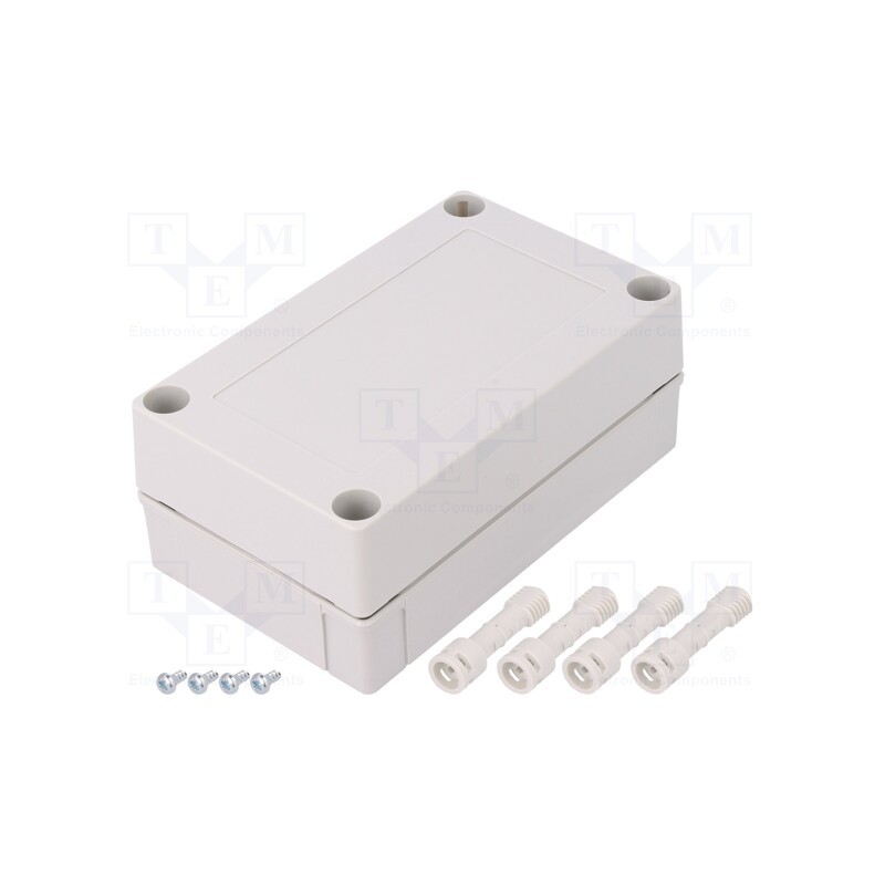 1 pcs x FIBOX - PC 100/50 LG - Enclosure: multipurpose, X: 80mm, Y: 130mm, Z: 50mm, MNX, grey, IK08