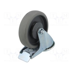 1 pcs x RADER - KJE-WTE 125K1-HC - Transport wheel, Ø: 125mm, W: 32mm, H: 156mm, torsional with lock