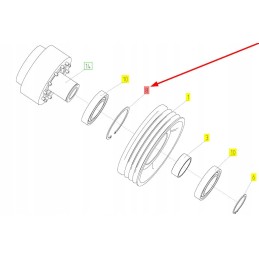 100150361 gear ring for the gearbox pulley