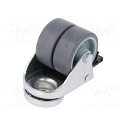 1 pcs x RADER - KMDA-TPA 50S-HC - Transport wheel, Ø: 50mm, W: 34mm, H: 71mm, twin wheels, 70kg, TPA