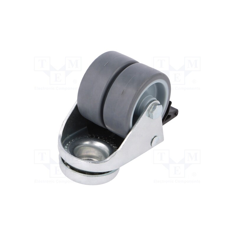 1 pcs x RADER - KMDA-TPA 50S-HC - Transport wheel, Ø: 50mm, W: 34mm, H: 71mm, twin wheels, 70kg, TPA