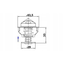 Thermostat Steyr Case Steyr J928639 Polmo