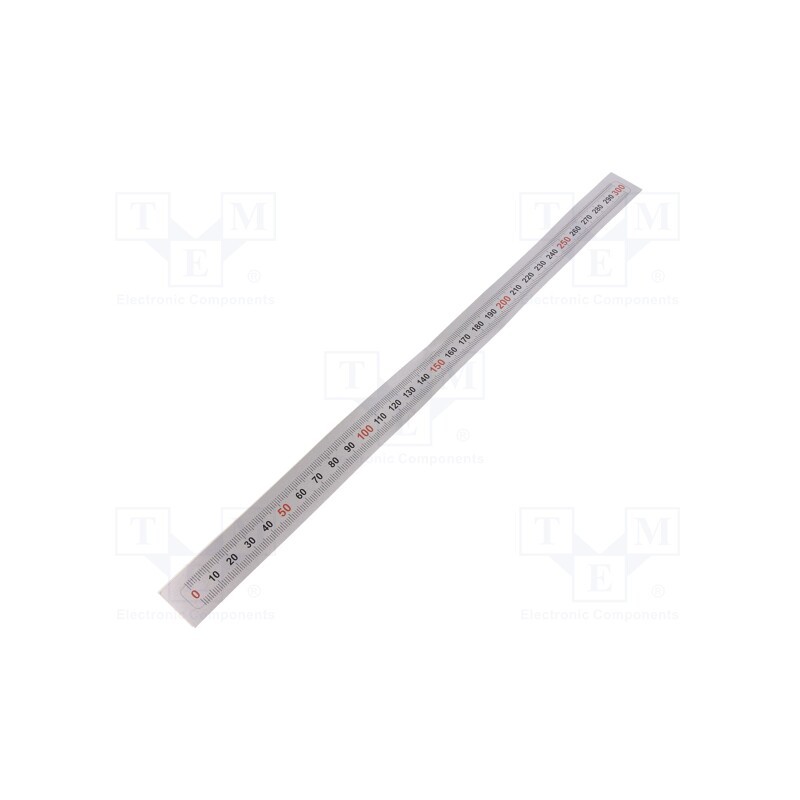 1 pcs x ELESA+GANTER - GN 711-KUS-300-W-L - Ruler, figures horizontally arranged,self-adhesive, W: 11mm