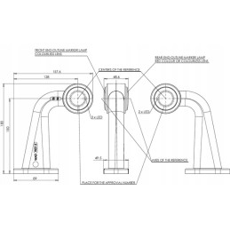 Left side marker lamp 12 24v Kramp