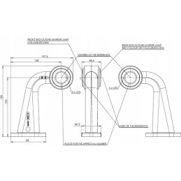 Left side marker lamp 12 24v Kramp