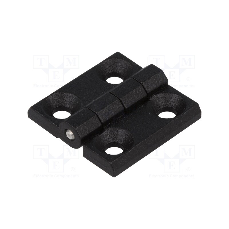 1 pcs x ELESA+GANTER - GN 237-ZD-30-30-A-SW - Hinge, Width: 30mm, zinc and aluminium alloy, black, H: 30mm