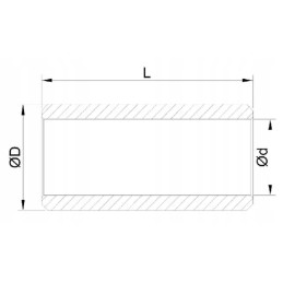 Kramp spring bushing 32x40x25 mm steel