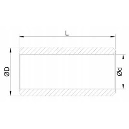 Kramp spring bushing 32x40x25 mm steel