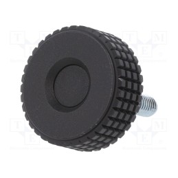 1 pcs x ELESA+GANTER - MBT.30 P-M6X16-C9 - Knob, Ø: 31mm, Ext.thread: M6, 16mm, H: 24mm, technopolymer PP, MBT-P