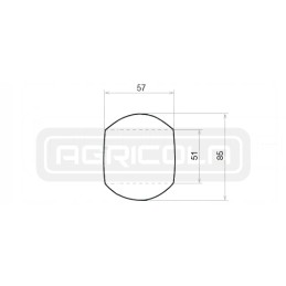 Lower lever ball BK 85x51x57 cat4 4 hydrolider