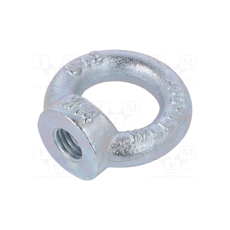 1 pcs x DROMET - NZU14 - Lifting eye nut, eye, M14, steel, Plating: zinc, DIN 582, 35mm