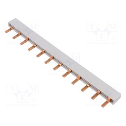 1 pcs x SIEMENS - 5ST3615 - Busbar, 10mm2, Poles: 3, 63A, No.of mod: 12, 212mm