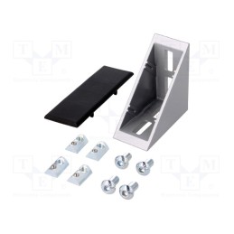 1 pcs x FATH - 093W802N08S02 - Angle bracket, for profiles, Width of the groove: 8mm, Size: 40mm