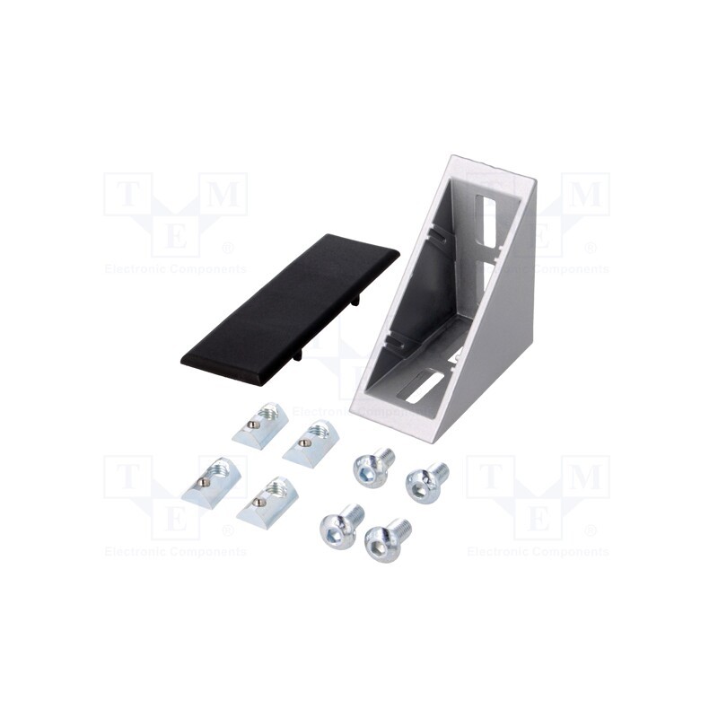 1 pcs x FATH - 093W802N08S02 - Angle bracket, for profiles, Width of the groove: 8mm, Size: 40mm