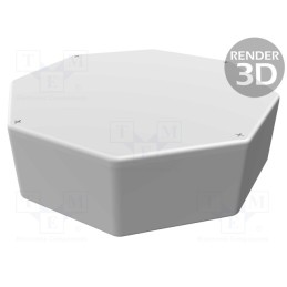 1 pcs x HAMMOND - 1590STPCRD - Enclosure: multipurpose, X: 133mm, Y: 133mm, Z: 39mm, 1590, aluminium