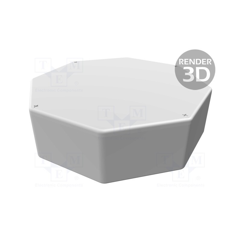 1 pcs x HAMMOND - 1590STPCRD - Enclosure: multipurpose, X: 133mm, Y: 133mm, Z: 39mm, 1590, aluminium