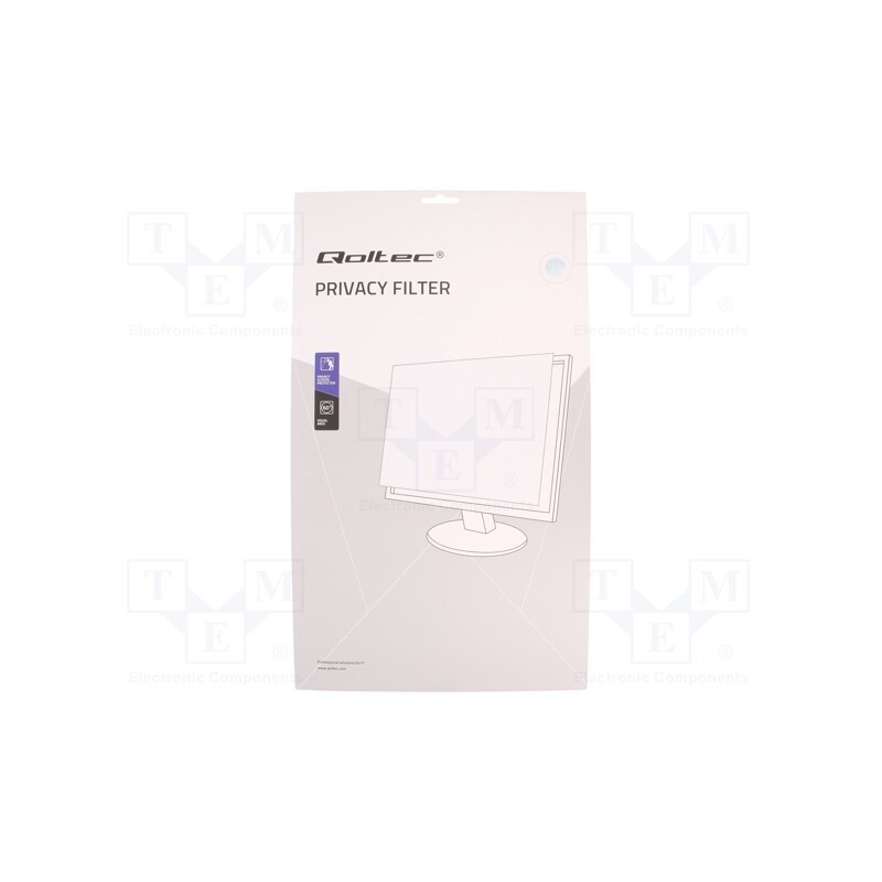 1 pcs x QOLTEC - 51051 - RODO privacy filter, natural (transparent), Thk: 0.5mm, 14'