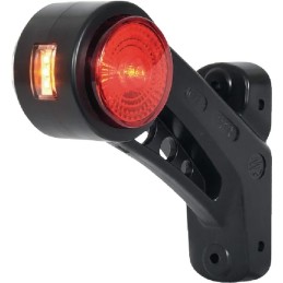 Left side marker lamp, round, 12 24v, orange