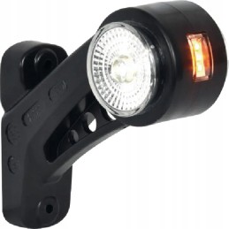 Left side marker lamp, round, 12 24v, orange