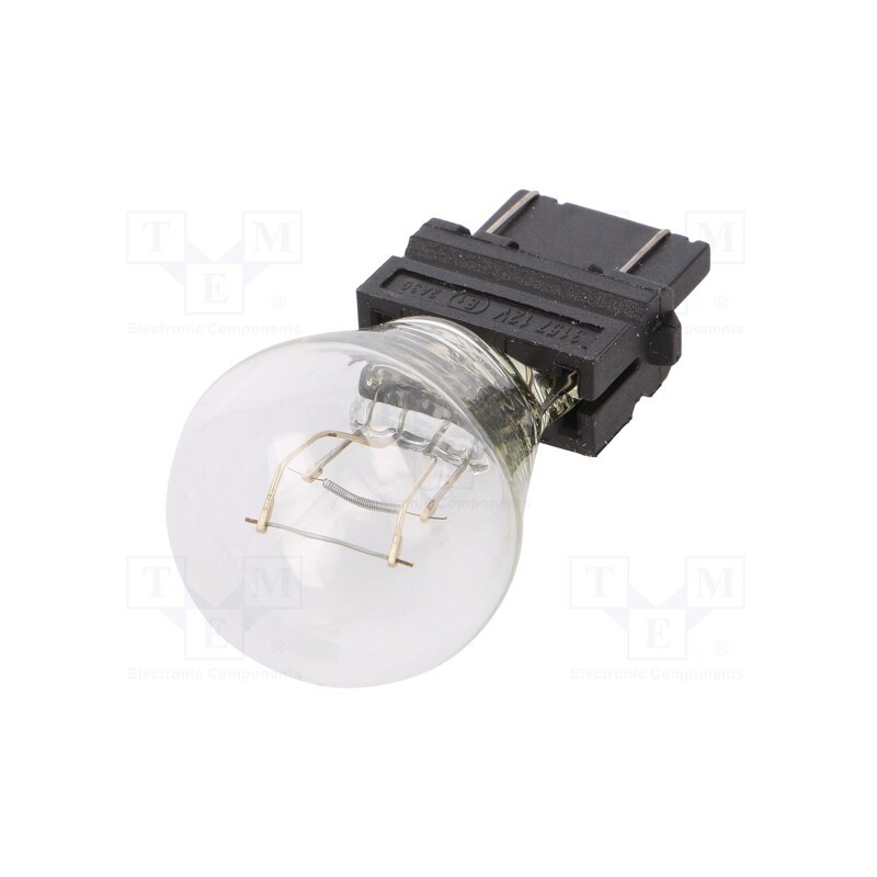 2 pcs x ELTA - EB0180TB - Filament lamp: automotive, W2,5x16q, transparent, 12V, 27/7W