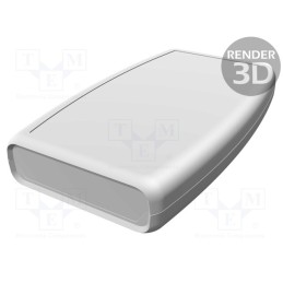 1 pcs x HAMMOND - 1553WDGY - Enclosure: multipurpose, X: 89mm, Y: 147mm, Z: 25mm, 1553, ABS, grey
