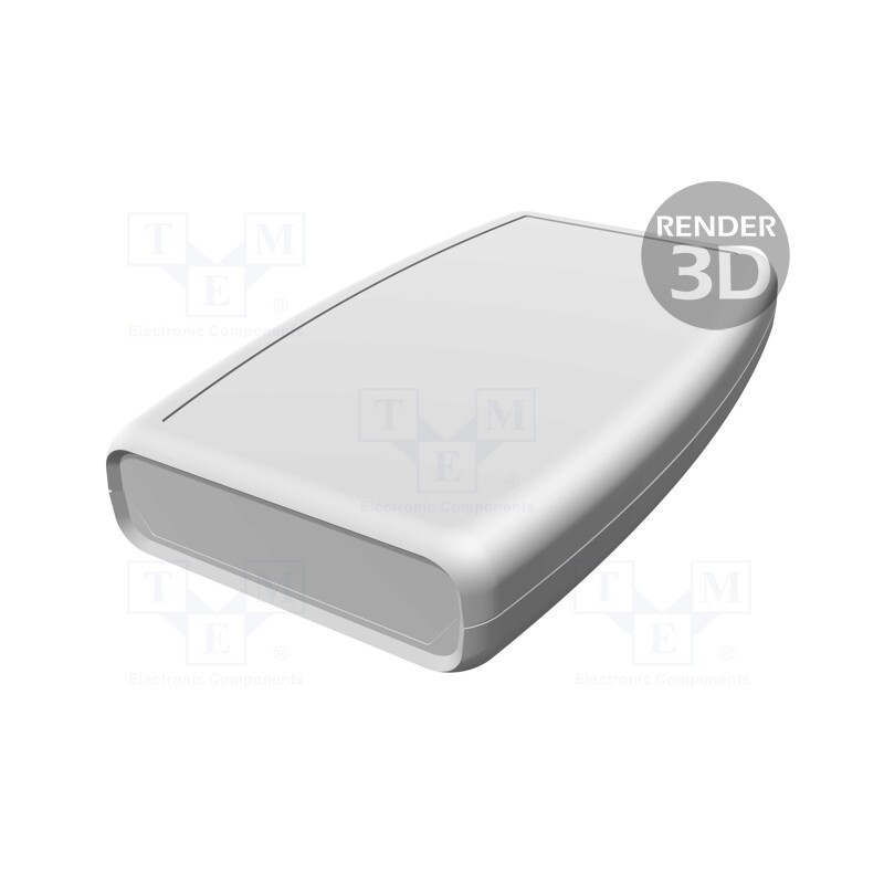 1 pcs x HAMMOND - 1553WDGY - Enclosure: multipurpose, X: 89mm, Y: 147mm, Z: 25mm, 1553, ABS, grey