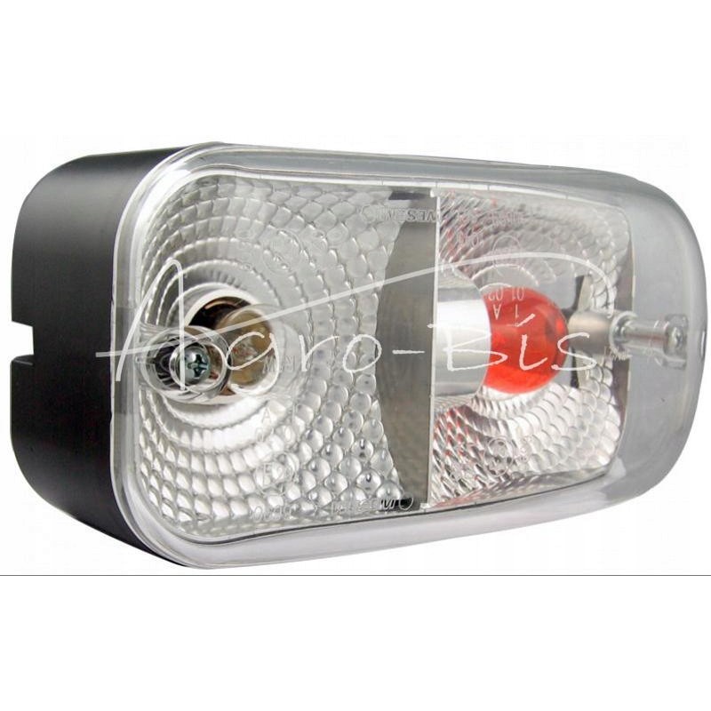 Front lamp with direction facing position p