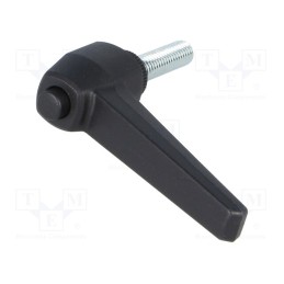 1 pcs x ELESA+GANTER - 141531 - Lever, adjustable, Thread len: 30mm, Lever length: 73mm