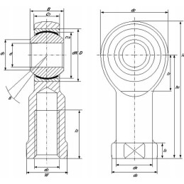 Actuator eye with right internal thread oe 5 g