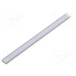 1 set x TOPMET - BEGTON12 J/S ANOD 1M SET PREMIUM - Profiles for LED modules, white, natural, L: 1m, BEGTON12, surface