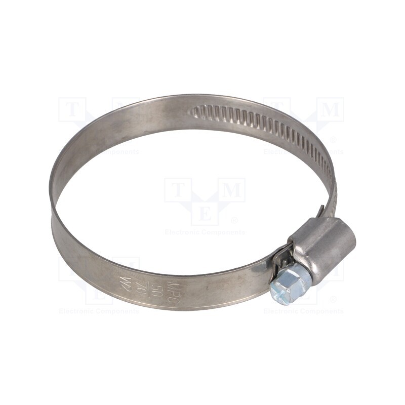 1 pcs x MPC INDUSTRIES - DD2050 - Worm gear clamp, W: 12mm, Clamping: 50÷70mm, DD, W2, DIN 3017