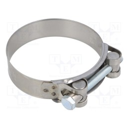 1 pcs x MPC INDUSTRIES - S4083 -AS - T-bolt clamp, W: 24mm, Clamping: 83÷88mm, chrome steel AISI 430, S