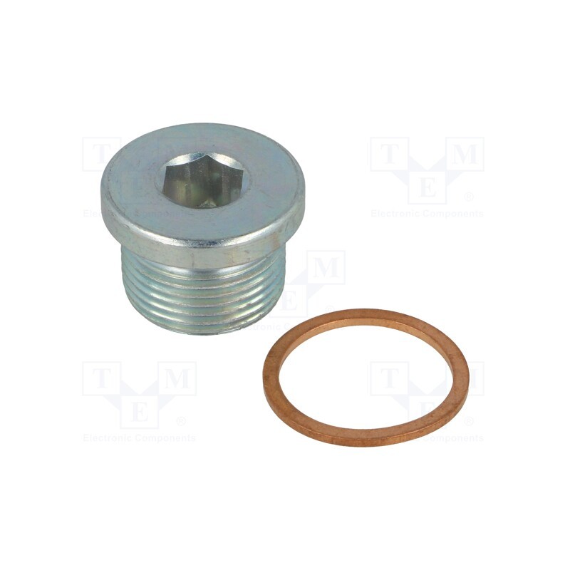 1 pcs x ELESA+GANTER - DIN 908-ST-M24X1,5-AC - Hexagon head screw plug, Thread: M24, Pitch: 1.5, DIN 908