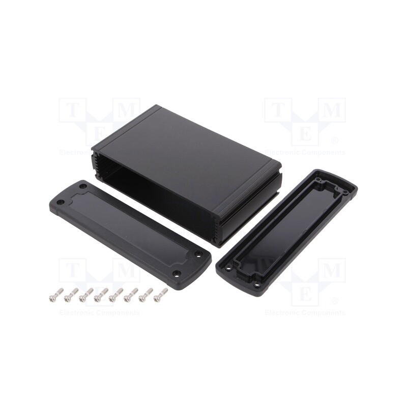 1 pcs x GAINTA - ALUG706BK080-BK - Enclosure: multipurpose, X: 146.6mm, Y: 89mm, Z: 41.6mm, aluminium