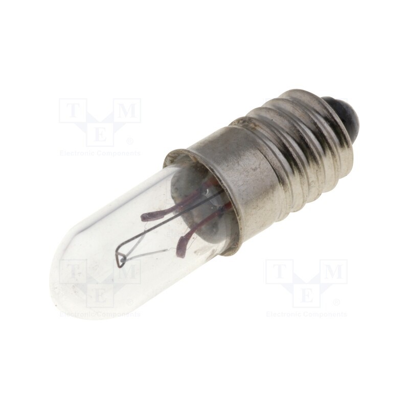 2 pcs x Goobay - Filament lamp: miniature, E5,5, 12VDC, 50mA, Bulb: cylindrical