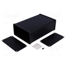 1 pcs x HAMMOND - 1590JBK - Enclosure: multipurpose, X: 95mm, Y: 145mm, Z: 49mm, 1590, aluminium