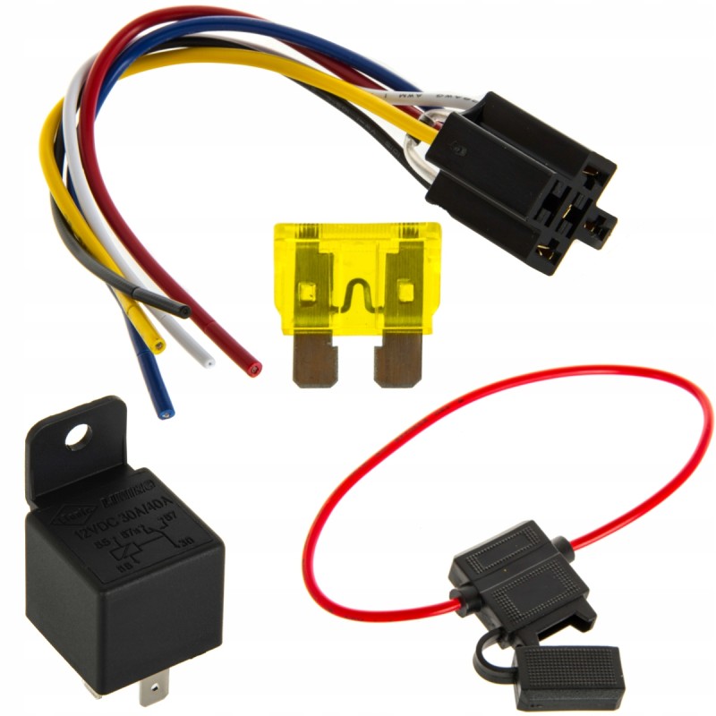 Relay fuse LED lamp 12v 30a halogen