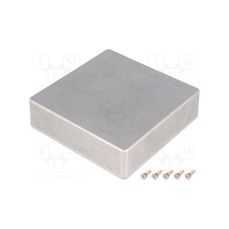 1 pcs x HAMMOND - 1590WQ - Enclosure: multipurpose, X: 120mm, Y: 120mm, Z: 34mm, 1590W, natural