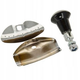 Silver foldable steering knob