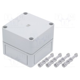 1 pcs x RITTAL - 9505 - Enclosure: multipurpose, X: 94mm, Y: 94mm, Z: 81mm, PK, polycarbonate