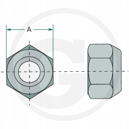 Tooth fork conical nut m28x1 5 41mm