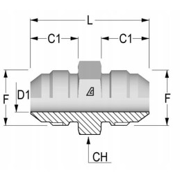 Straight connector gz jic 7 16 x1 2 vnj0708